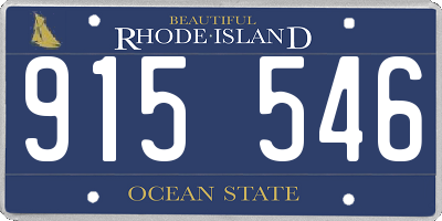 RI license plate 915546