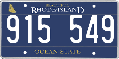 RI license plate 915549