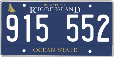 RI license plate 915552