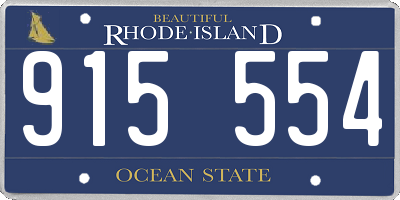 RI license plate 915554