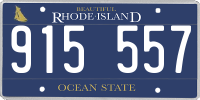 RI license plate 915557