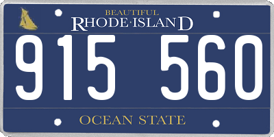 RI license plate 915560