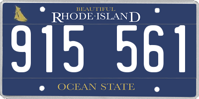 RI license plate 915561