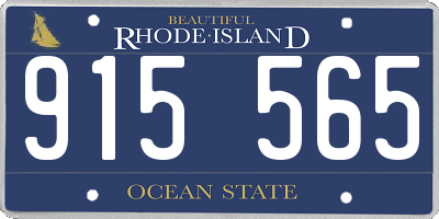 RI license plate 915565