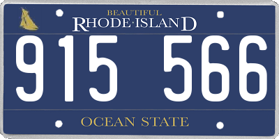 RI license plate 915566