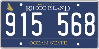 RI license plate 915568
