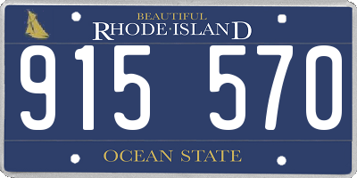 RI license plate 915570