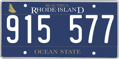 RI license plate 915577