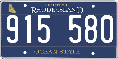 RI license plate 915580