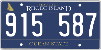 RI license plate 915587