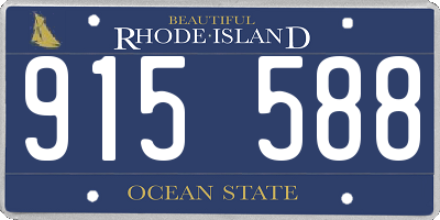 RI license plate 915588