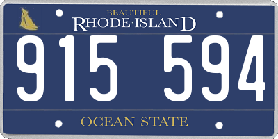 RI license plate 915594