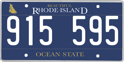 RI license plate 915595