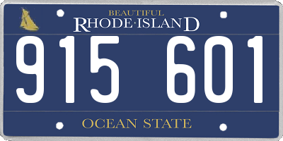 RI license plate 915601