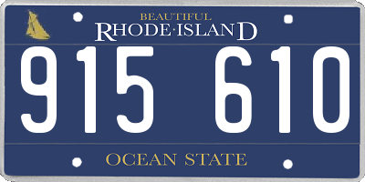 RI license plate 915610