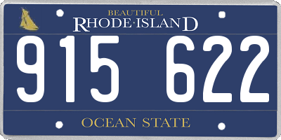 RI license plate 915622