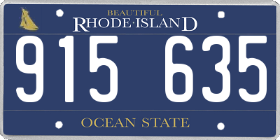 RI license plate 915635