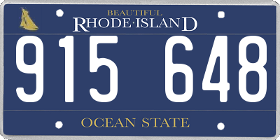 RI license plate 915648