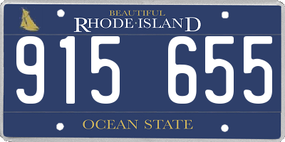 RI license plate 915655