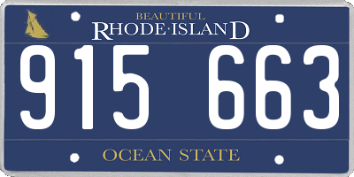RI license plate 915663