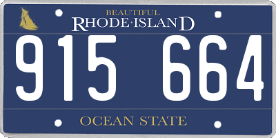RI license plate 915664