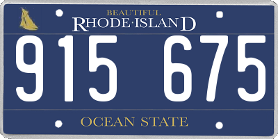 RI license plate 915675