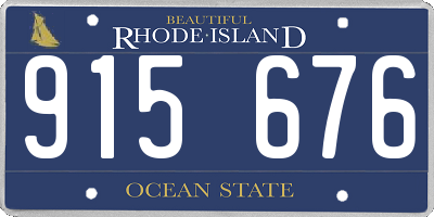 RI license plate 915676