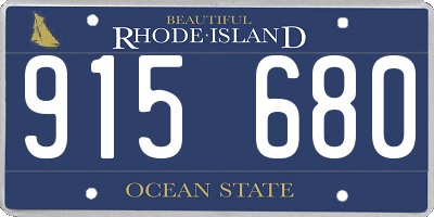 RI license plate 915680