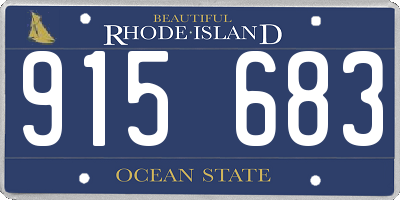 RI license plate 915683
