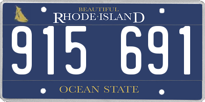 RI license plate 915691