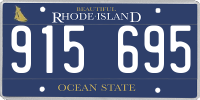 RI license plate 915695