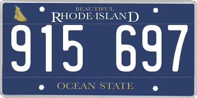 RI license plate 915697