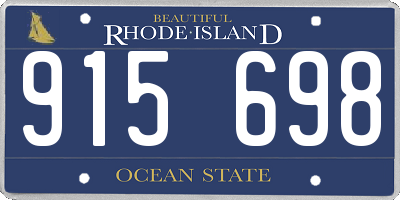 RI license plate 915698