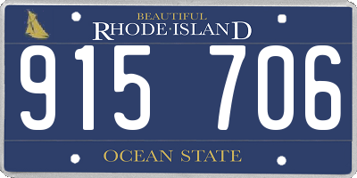 RI license plate 915706