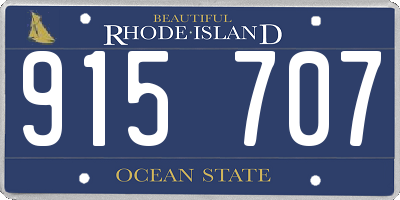 RI license plate 915707