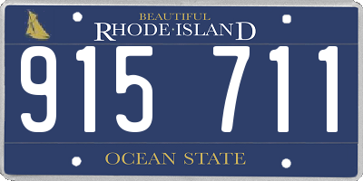 RI license plate 915711