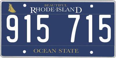 RI license plate 915715
