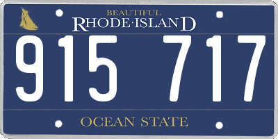 RI license plate 915717