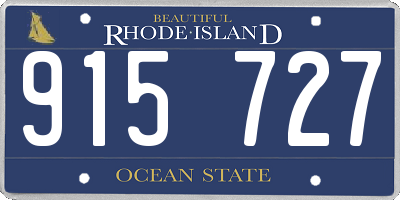 RI license plate 915727
