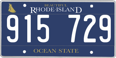 RI license plate 915729