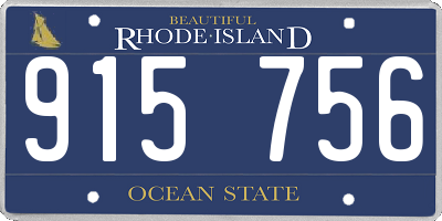 RI license plate 915756