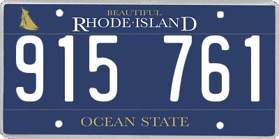 RI license plate 915761