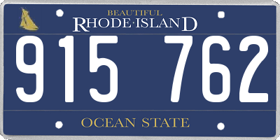 RI license plate 915762