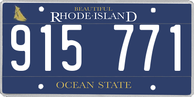 RI license plate 915771