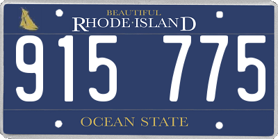RI license plate 915775