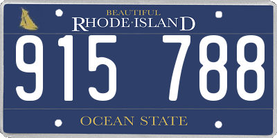 RI license plate 915788