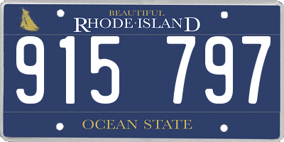 RI license plate 915797