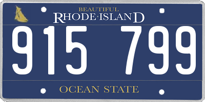 RI license plate 915799