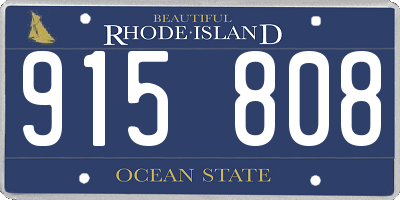 RI license plate 915808