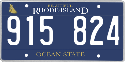 RI license plate 915824